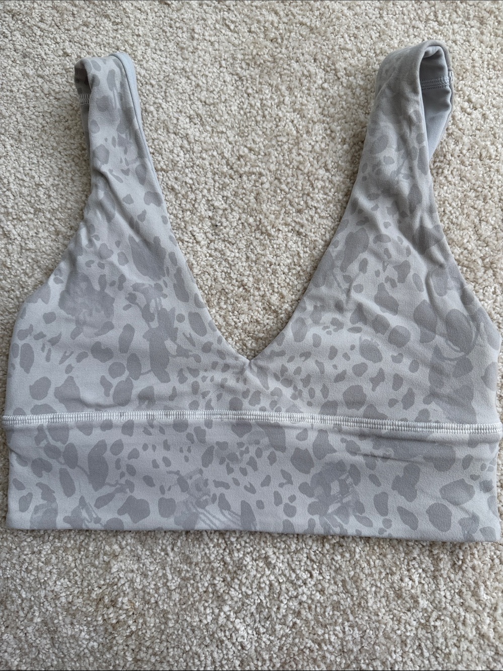 Lululemon align bra Light Gray Leopard Print